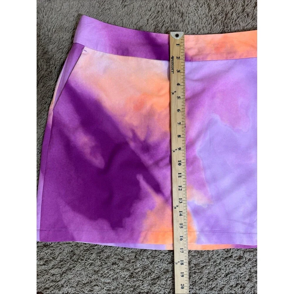 Nike Golf Women's Tie-Dye Athletic Skirt Purple Orange size 10 Pickleball Tennis